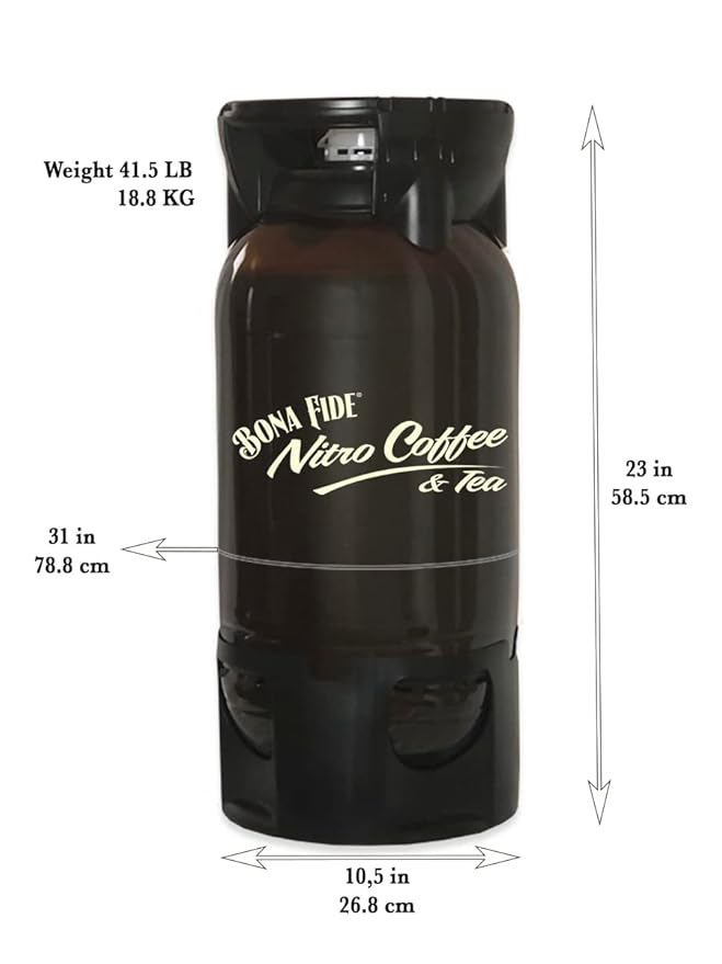 Nitro Cold Brew Hazelnut Creme Coffee Organic PET Keg 5 Gal Draft Coffee On Tap