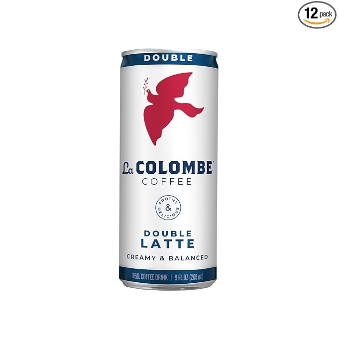 La Colombe Double Shot Draft Latte - 9 Fluid Ounce 12 Count - Cold-Pressed Espresso and Frothed Milk - Made with Real Ingredients - Grab and Go Coffee