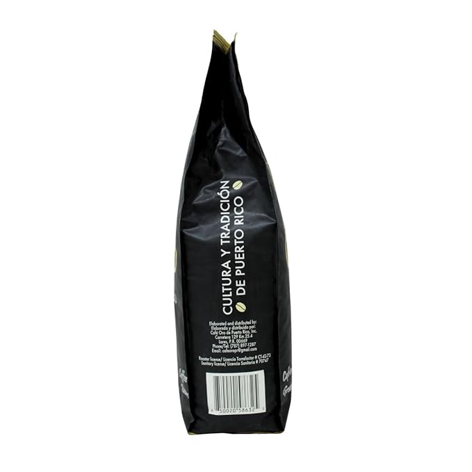 Cafe Oro Espresso Roasted Coffee Beans- Puerto Rican Coffee (2 pounds) in an Affinity Foods Bag