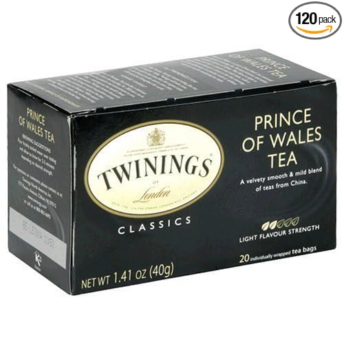Twinings Prince of Wales Tea Tea Bags 20-Count Boxes (Pack of 6) ( Value Bulk Multi-pack)