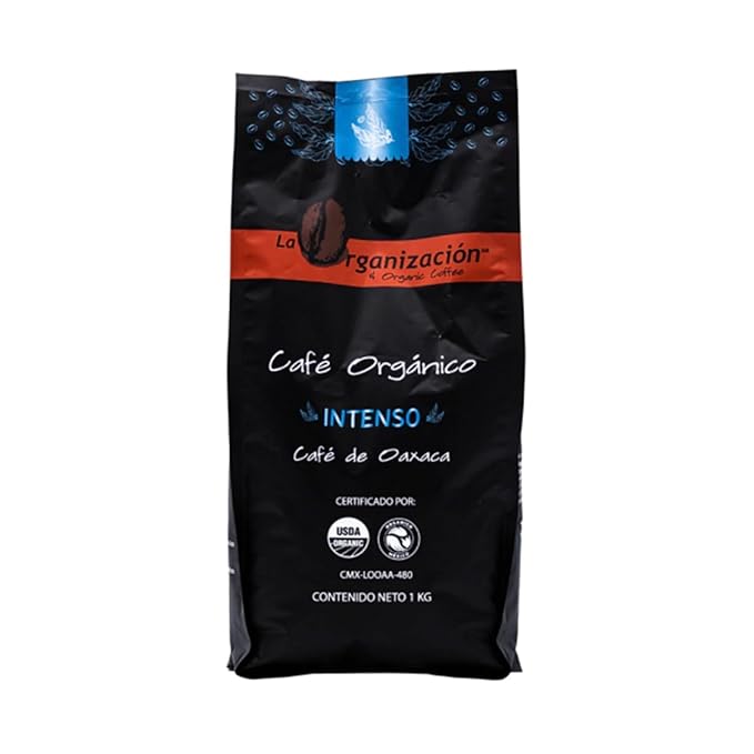 1 kg de cafe orgánico molido oaxaqueño sabor intenso/ 100% cafe sabor y aroma intenso/café para olla o cafetera