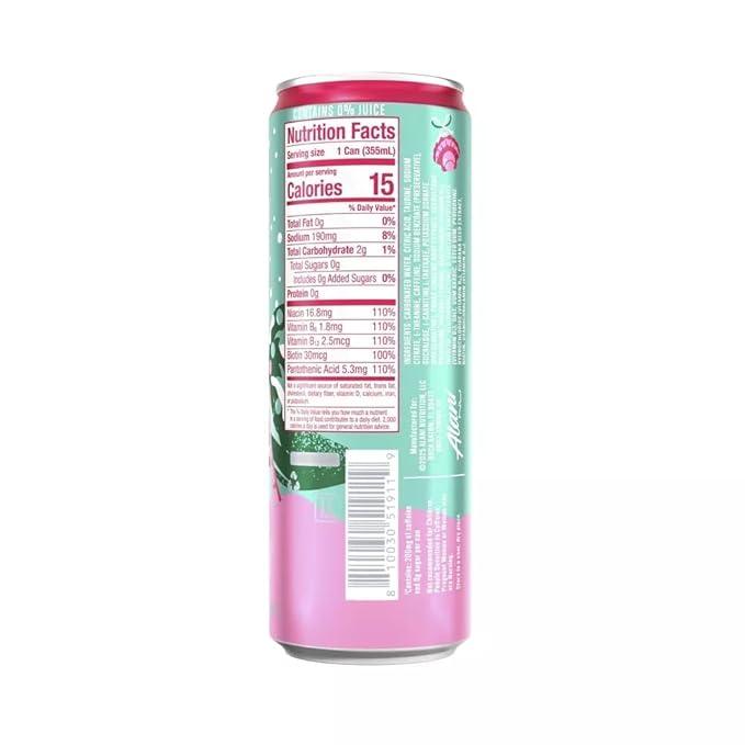 New Alani Energy Drinks Cotton Candy Winter Wonderland Pumpkin Cream Variety Pack Sugar-Free Low-Calorie 200mg Caffeine Energy Boost Drink 12 fl oz (Pack of 6)