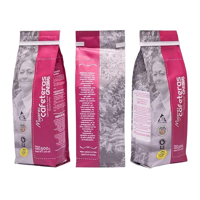 Mujeres Cafeteras Cafe Ginebras Cafexcoop Coffarmers Federacion Cafetera Colombia | 100% Colombian Specialty Coffee Whole Bean 17.6oz-500gr