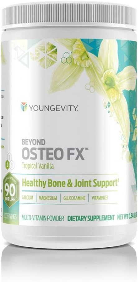 Youngevity Beyond Osteo FX - Tropical Vanilla | Healthy Bone Support | Multi-Vitamin Powder | 30 Servings (1 Canister)