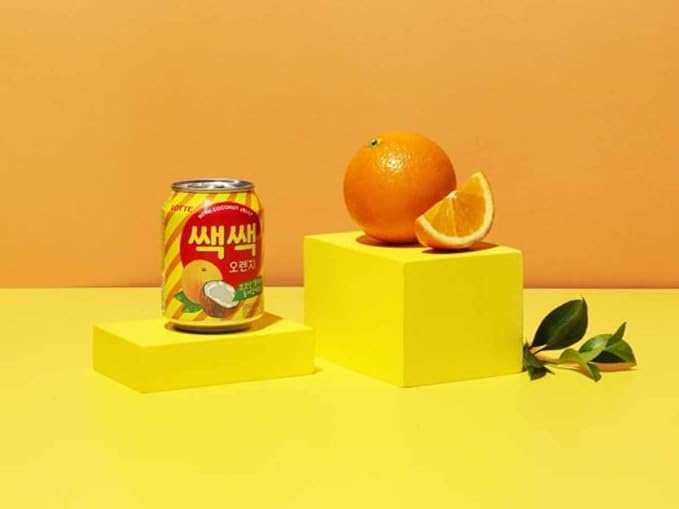 Korean Best Variety Energy Drink Box Deal - SACSAC RICE PUNCH PEAR JUICE - (SACSAC ORANGE 12 CANS)