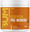 RAW Essential Pre-Workout Powder (Orange) - Chris Bumstead Sports Nutrition Supplement for Men &amp Women - Preworkout Energy Powder with Caffeine L-Citrulline L-Tyrosine &amp Beta Alanine Blend