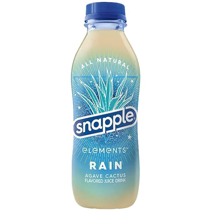 Elements Rain Agave Cactus Flavoured Juice Drink 16 fl oz recycled plastic bottle Pack of 17