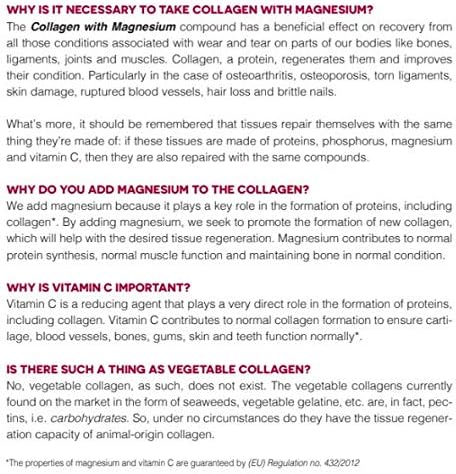 AML Sport - Collagen with Magnesium + VIT C B1 B2 and B6 Powder - 350g (Strawberry Flavour). Tissue Regenerator with Type 1 &amp2 Collagen. Gluten Free. Sugar Free