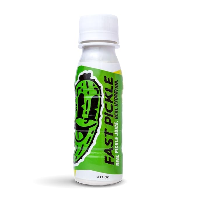 Fast Pickle Juice Pickle Shots For Leg Cramps Relief - Hydration &amp Electrolyte Support No Sugar Natural Ingredients - 3 Oz 24 Pack