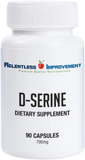 D-Serine - Amino Acid for Cognitive and Neuroprotection Support &amp Mood Enhancement - No Animal Content 90 Count 700mg Vege Capsules