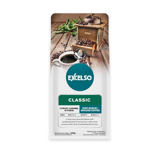 Excelso Classic Ground Coffee 200g (Pack of 4)