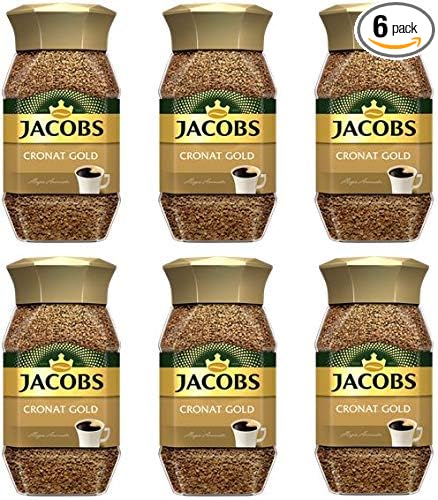 Jacobs Cronat Gold Instant Coffee 200 Gram / 7.05 Ounce (Pack of 6)