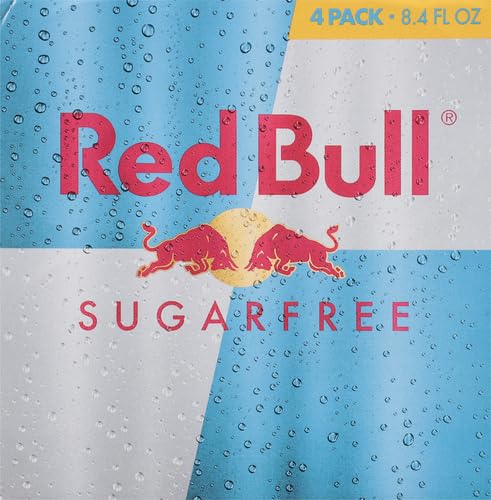 Red Bull Sugar Free Energy Drink with 80mg Caffeine plus Taurine &amp B Vitamins 8.4 Fl Oz Pack of 16 Cans