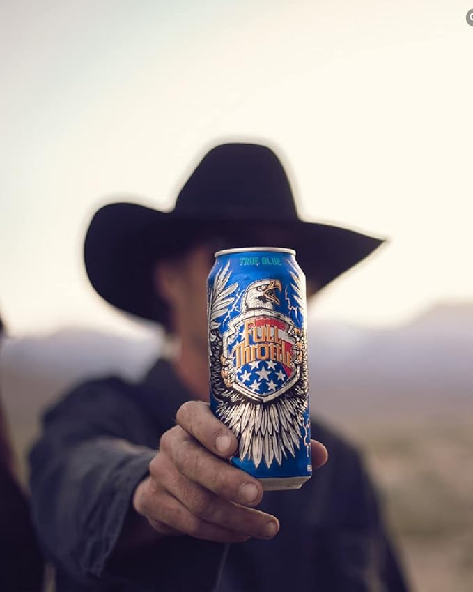 12 Pack - Full Throttle Energy Drink - Blue Agave - 16 Ounce