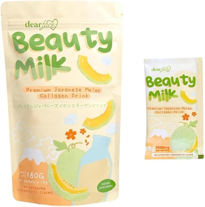Dear Face Collagen Glutathione Drinks (180g Melon)