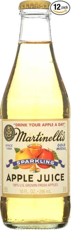 Martinelli's Sparkling Apple Juice 10 Ounce (Pack of 12)