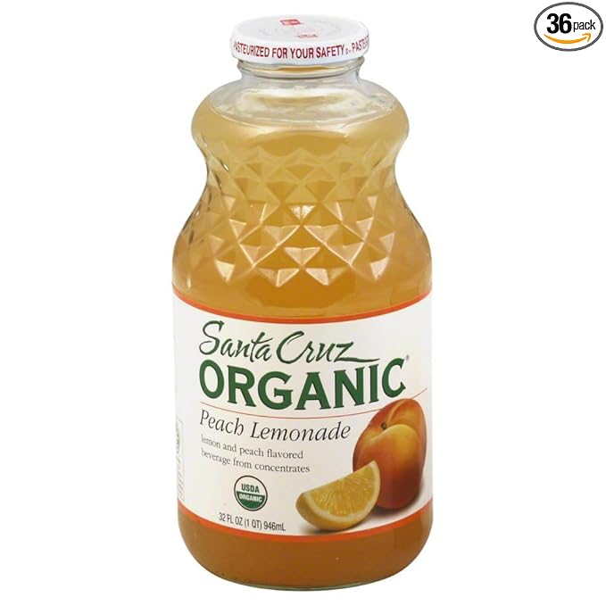 Santa Cruz Organics Peach Lemonade 36x 32OZ