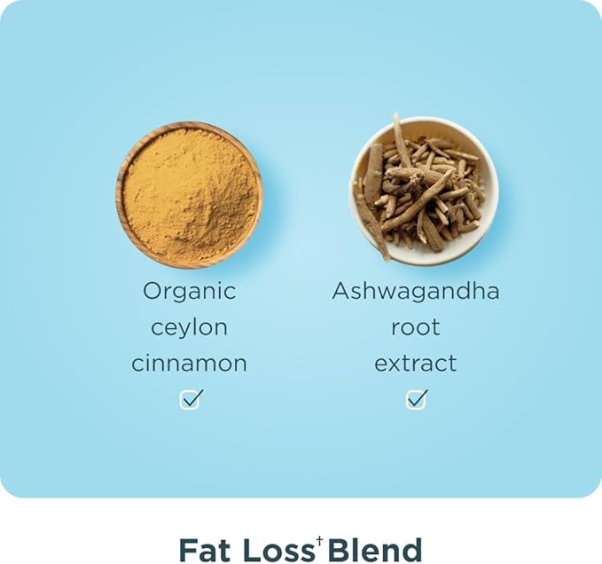 Ancient Nutrition Multi Collagen Advanced Peptides Powder Lean Cinnamon 25 Servings + Grass-fed Whey + Fat Loss Protein Powder Vanilla Cinnamon 18 Servings