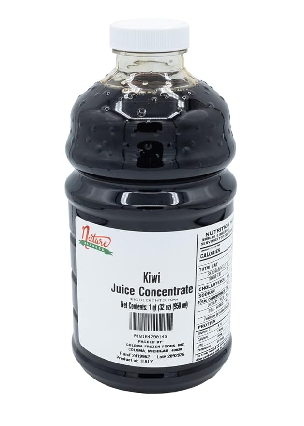 Nature Blessed 100% Pure Kiwi Concentrate - 1 Quart (1/32 fl oz bottle) Applications: Home Wine Making Beer Brewing Distilling Smoothies Jelly Making