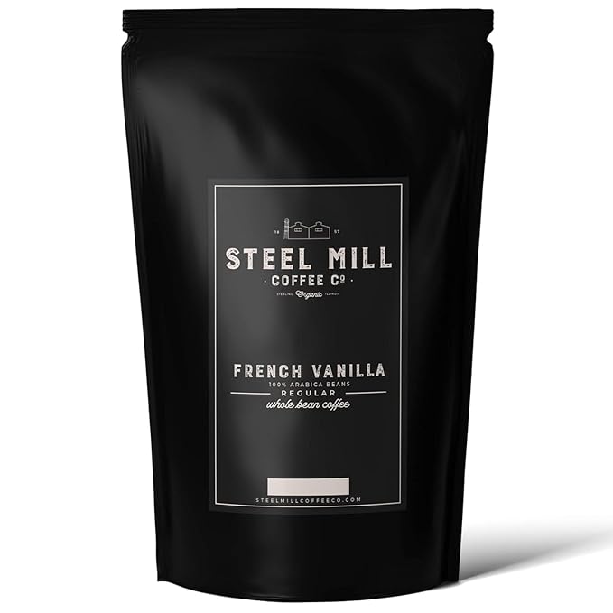 Steel Mill Coffee Co. French Vanilla Flavored Coffee | 2 LB/Ground/Regular | Grown in Colombia