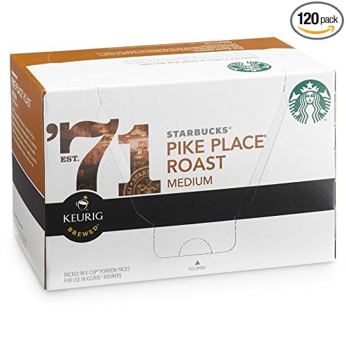 Starbucks Pike Place Roast Coffee 120 K Cups