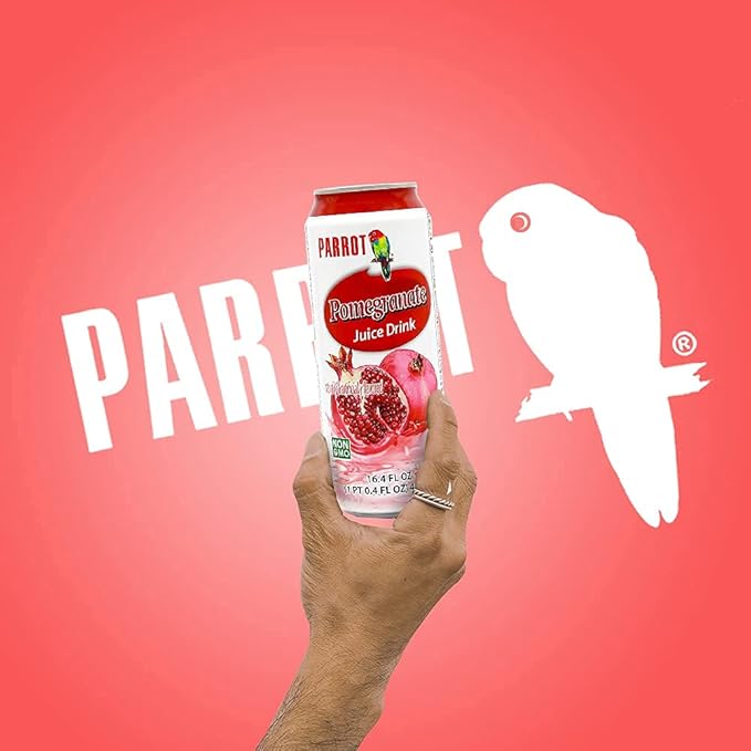 Parrot Brand Pomegranate Juice Drink 16.4 fl. oz.(Pack of 12)