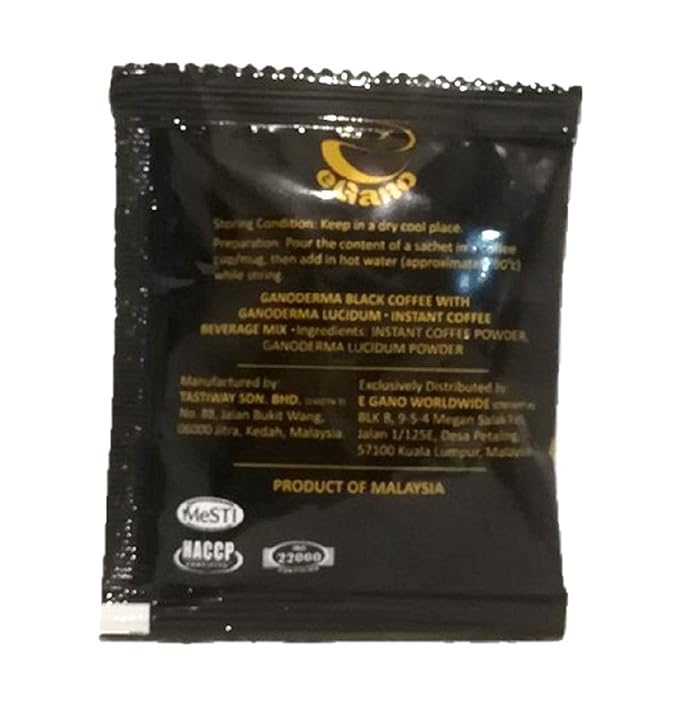 5 Boxes eGano Premium Ganoderma Cafe Latte Instant Coffee With Ganoderma Lucidum Extract (21g x 20 Sachets/Box)