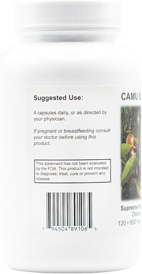 Supreme Nutrition Camu Supreme 120 Pure Camu Camu Fruit Vegetarian Capsules