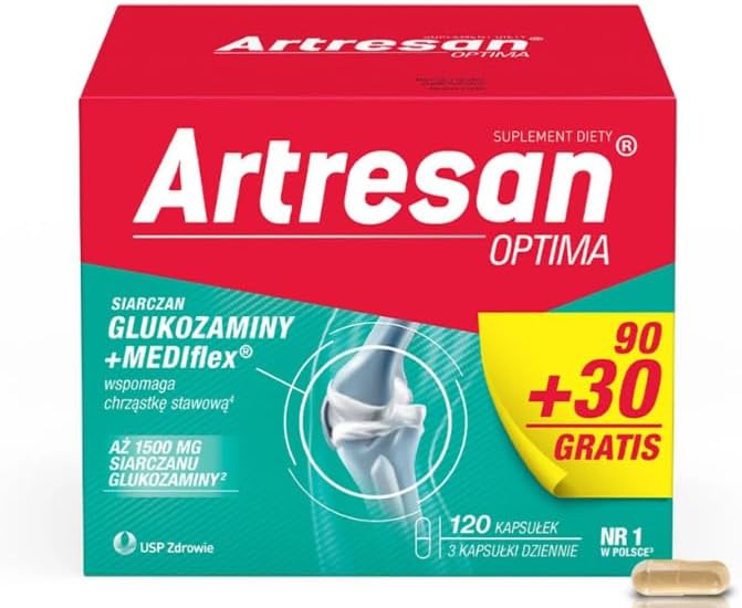 Formula Artresan Optima 120CPS Glucosamine Chondroitin Hyaluronic Acid Mobility and Flexibility Formula
