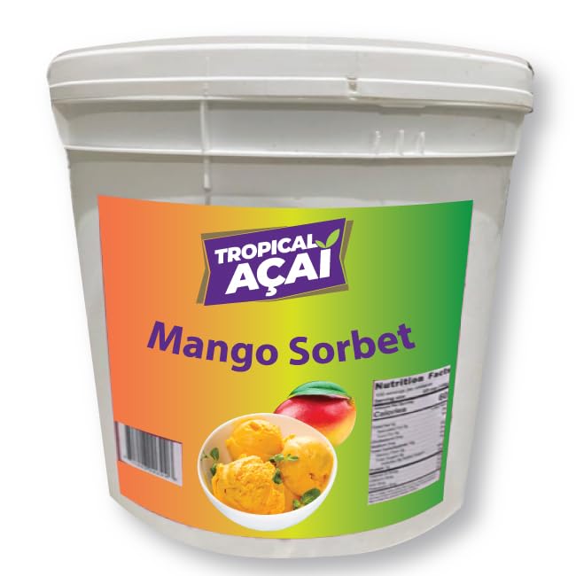 Tropical Acai 3 Gallon Brazilian Style Sorbet (Mango)