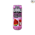 Nülife Bubble Series Sparkling Fruit Juice 55% Real Juice Watermelon Lychee Soda Tropical Carbonated Fruit Water Refreshing Drink Cans 11.2 Fl Oz (Pack of 12)