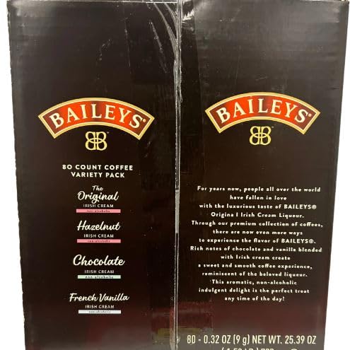 Single Serve Coffee 80 Count Variety Pack - Original Hazelnut Chocolate and French Vanilla (20 Cups Each)