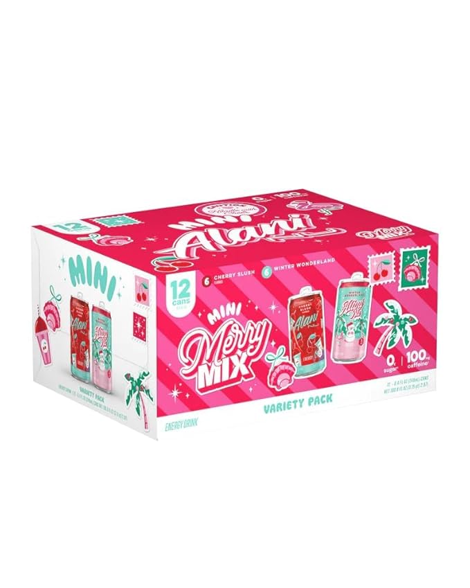 Alani Holiday Mini Variety Pack Energy Drink - 12pk/8.4 fl oz Cans