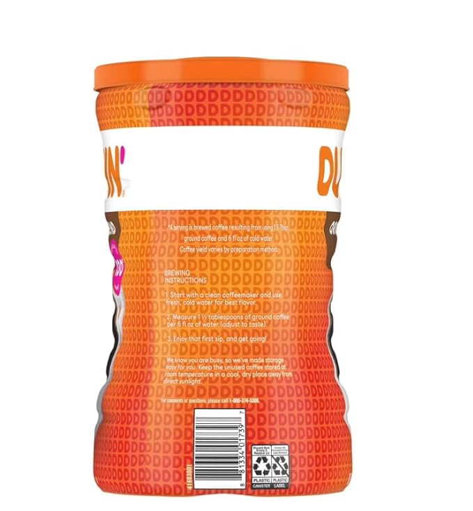 Dunkins Donuts Original Blend Ground Coffee 40oz Medium Roast - Great for Offices Restaurants Coffee Bar Gift and Homes