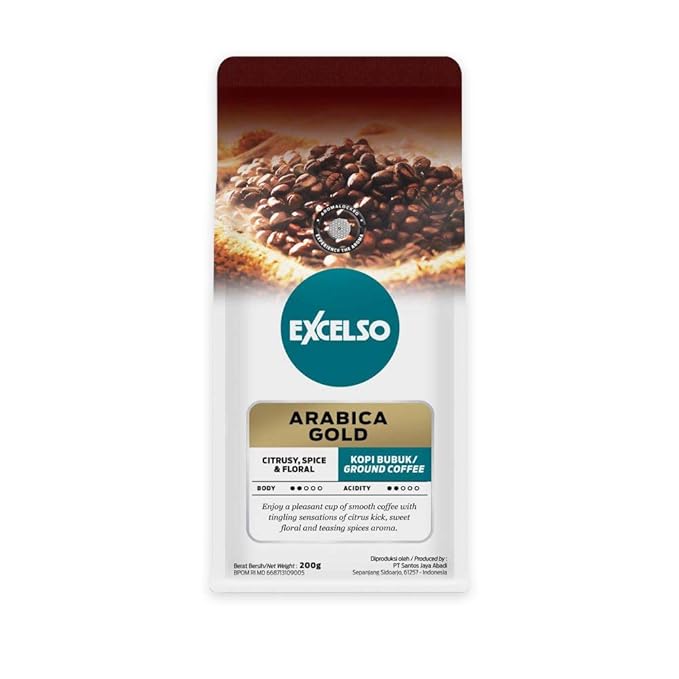 Excelso Arabica Gold Ground Coffee 200g (Pack of 2)
