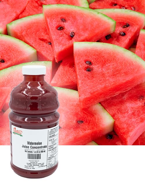 Nature Blessed 100% Pure Watermelon Fruit Juice Concentrate - 2 Quarts (2/32 fl oz bottles) Applications: Home Wine Making Brewing Distilling Hard Cider Smoothies