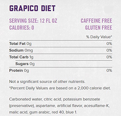 Grapico Diet Sparkling Grape Soda - 12 oz cans - 12 pack