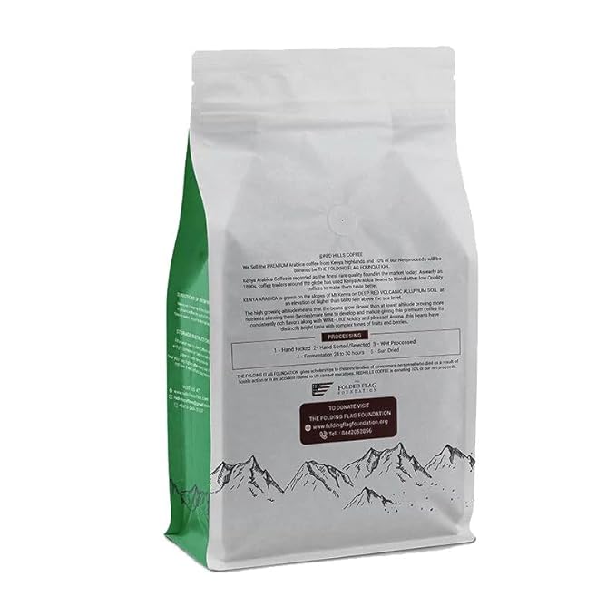RED HILLS KENYA DECAF ROAST Coffee 100% Arabica Fresh Roasted Coffee (Ground 1 LB)