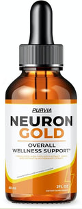 Neuron Gold Drops NeuronGold Liquid Supplement Neuropathy Nutritional Support For Health Relief Nerve Pain Vitamins Stimulator Essentials Regeneration for Memory Focus Concentration Clarity (2oz)