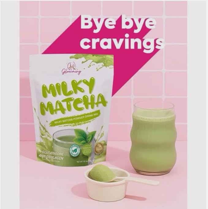 Cris Cosmetics Milky Matcha Glutathione and Collagen Drink 10 Sachets