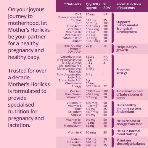 Mother's Horlicks Health and Nutrition Drink - 450 g Refill Pack (Vanilla Flavor)