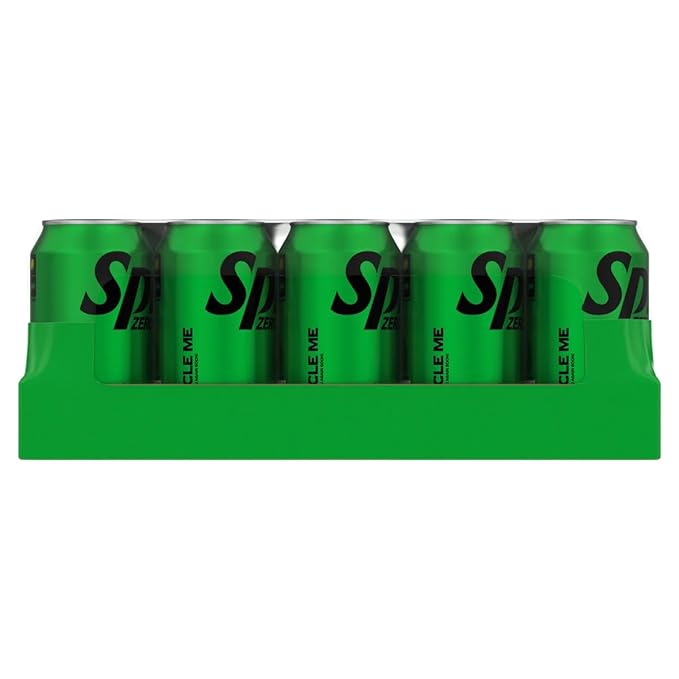 Zero Sugar Soda Lemon-Lime Sparkling Water 12 fl oz Cans (Pack of 35) - Caffeine-Free Zero Calories