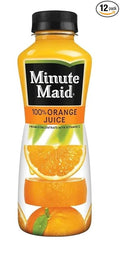 Minute Maid Juice in Bottles Bundled by Louisiana Pantry (Orange Juice 12 Pack) 12.0 Fl Oz