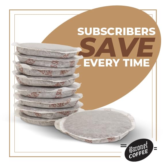 Baronet Coffee Pods [Crème Brulee Flavored-54 Pods] Single Cup Use Like Senseo - 3 Bags of 18 Single Serve 8 Gram Regular Strength Medium Roast [Crème Brulee]