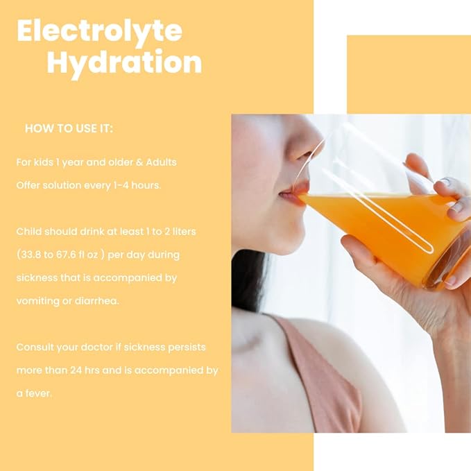 ALFA VITAMINS GenesisVit Electrolyte Solution Hydration Drink 12 Bottles 16.9 fl oz Each - 12 Pack (Orange)