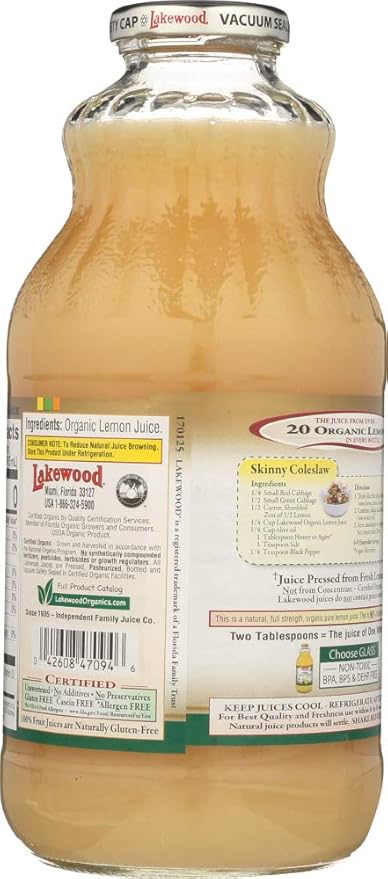 Lakewood Pure Lemon Juice 36x 32OZ