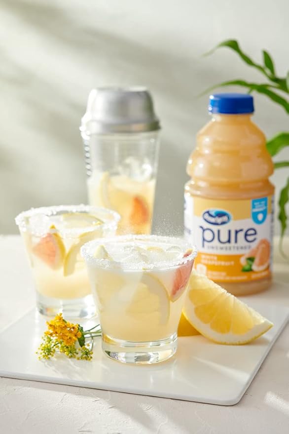Ocean Spray® Pure Unsweetened White Grapefruit 100% White Grapefruit Juice 32 Fl Oz Bottle (Pack of 8)