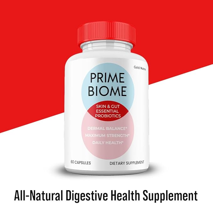 (2 Pack) Prime Biome Pills Prime Biome All Natural Supplement Skin and Gut Probiotics Capsules 2 Month Supply
