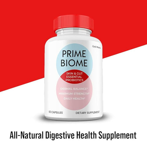 (2 Pack) Prime Biome Pills Prime Biome All Natural Supplement Skin and Gut Probiotics Capsules 2 Month Supply
