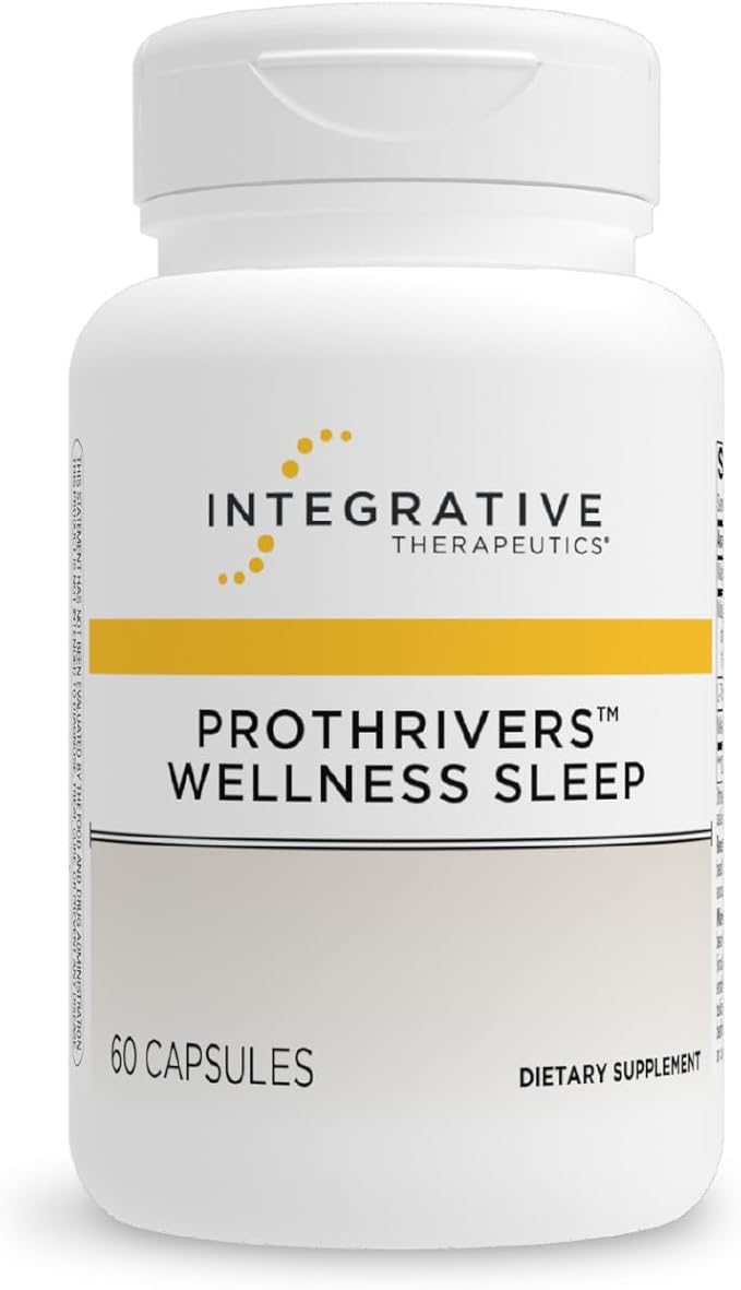 Integrative Therapeutics ProThrivers Wellness Sleep - Sleep Support Supplement for Adults* - Support with Melatonin &amp Magnesium - Vegan Gluten-Free &amp Dairy-Free - 60 Capsules (60 Servings)